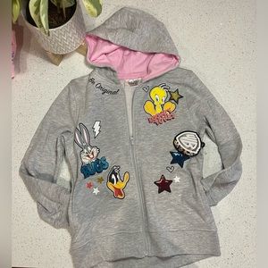 NWT: Looney Tunes Girls Bugs Bunny Tweety Sweater Hoodie